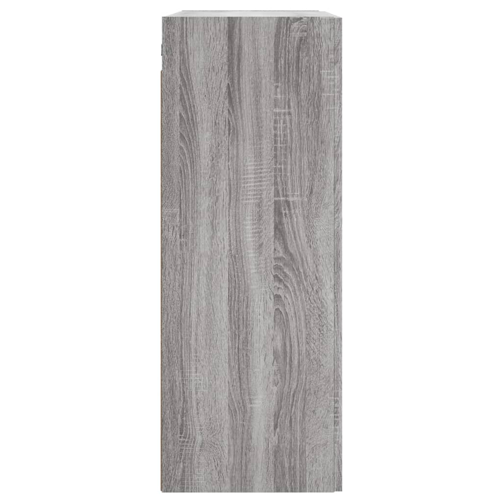 Armoire murale Sonoma grise 69,5x34x90 cm en bois