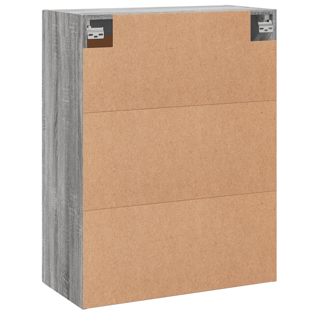 Armoire murale Sonoma grise 69,5x34x90 cm en bois