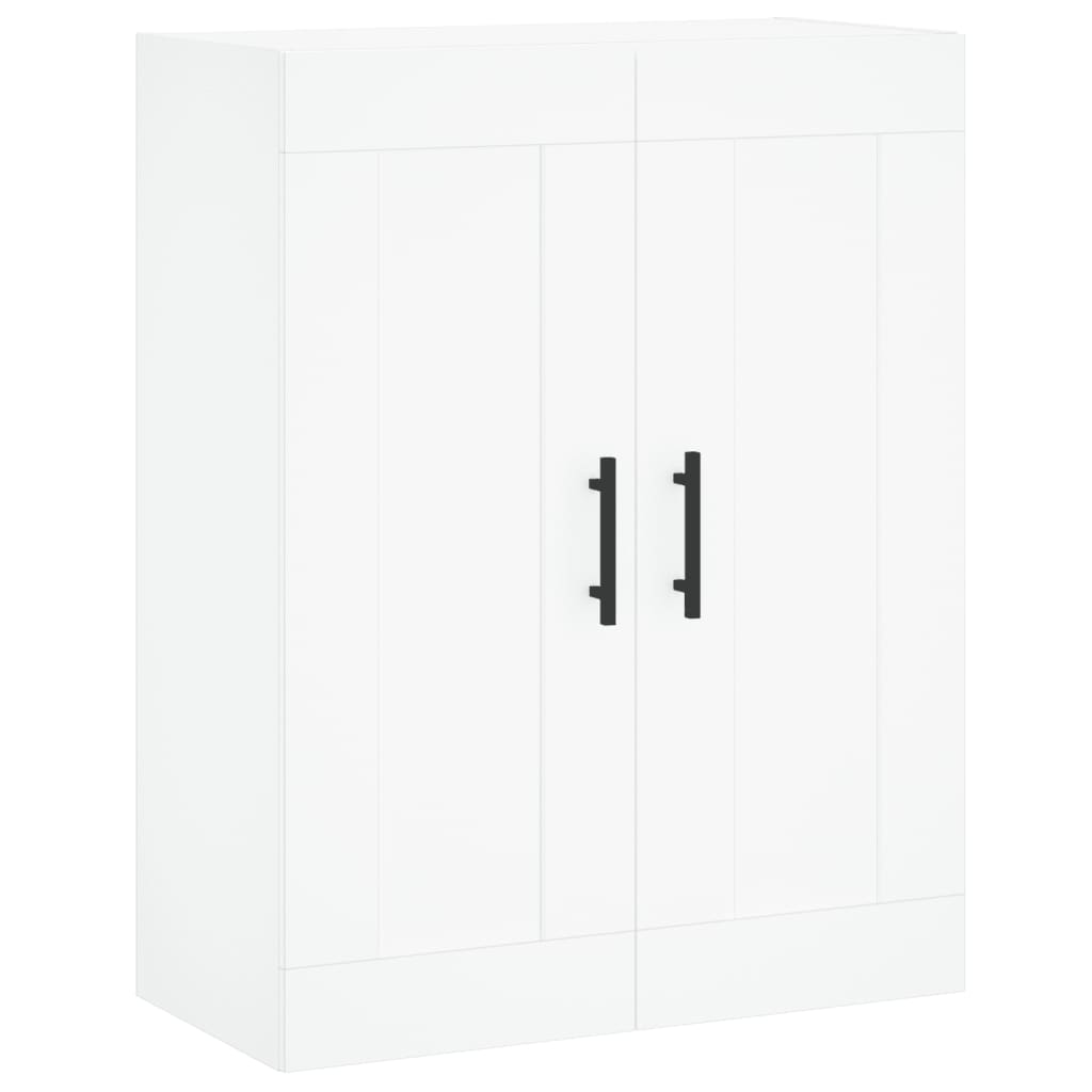 Armoire murale blanche 69,5x34x90 cm en bois