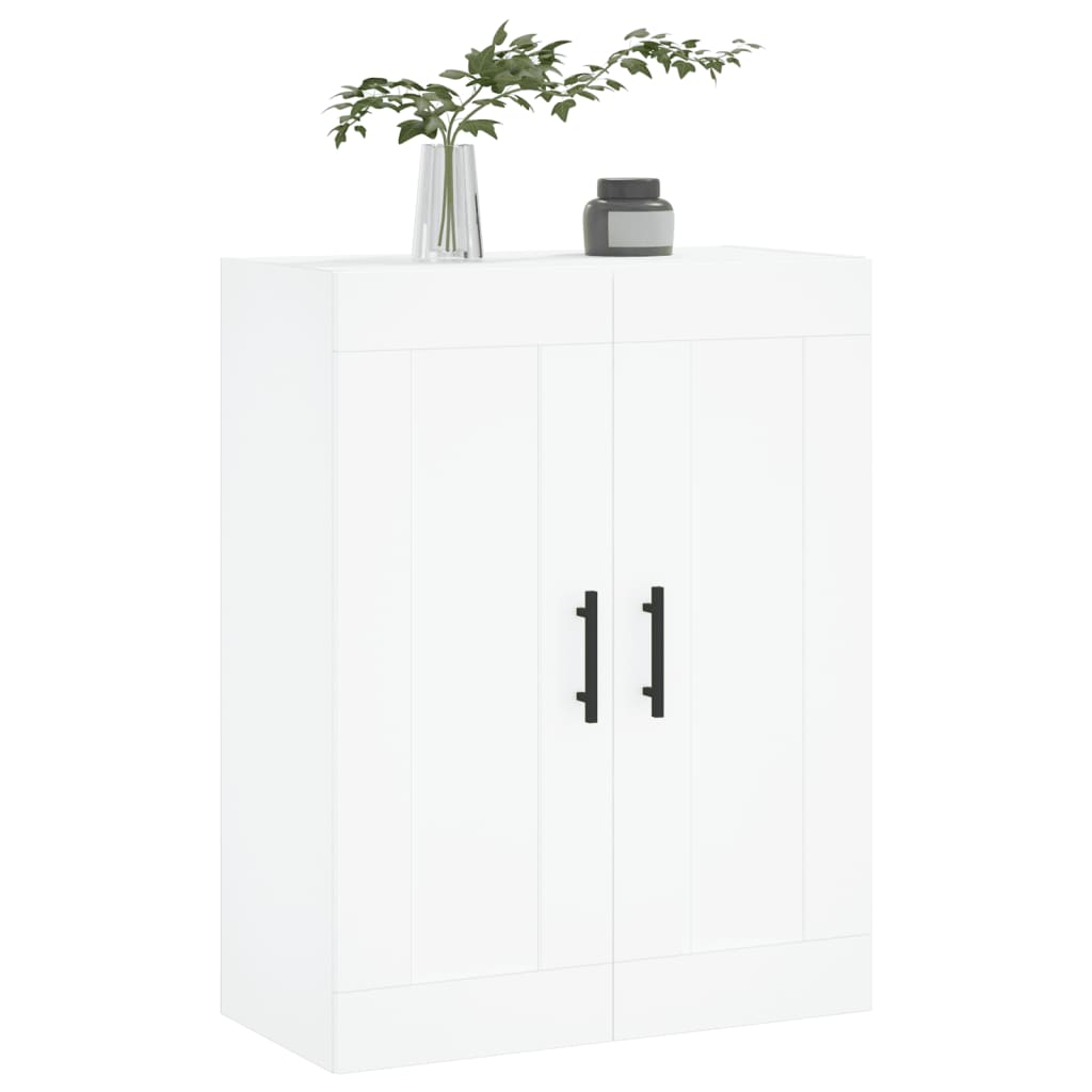 Armoire murale blanche 69,5x34x90 cm en bois