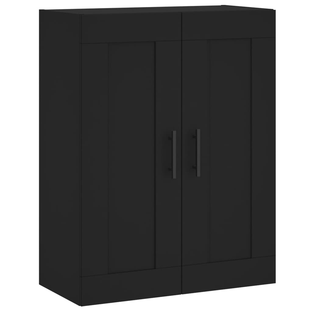 Armoire murale noire 69,5x34x90 cm en bois