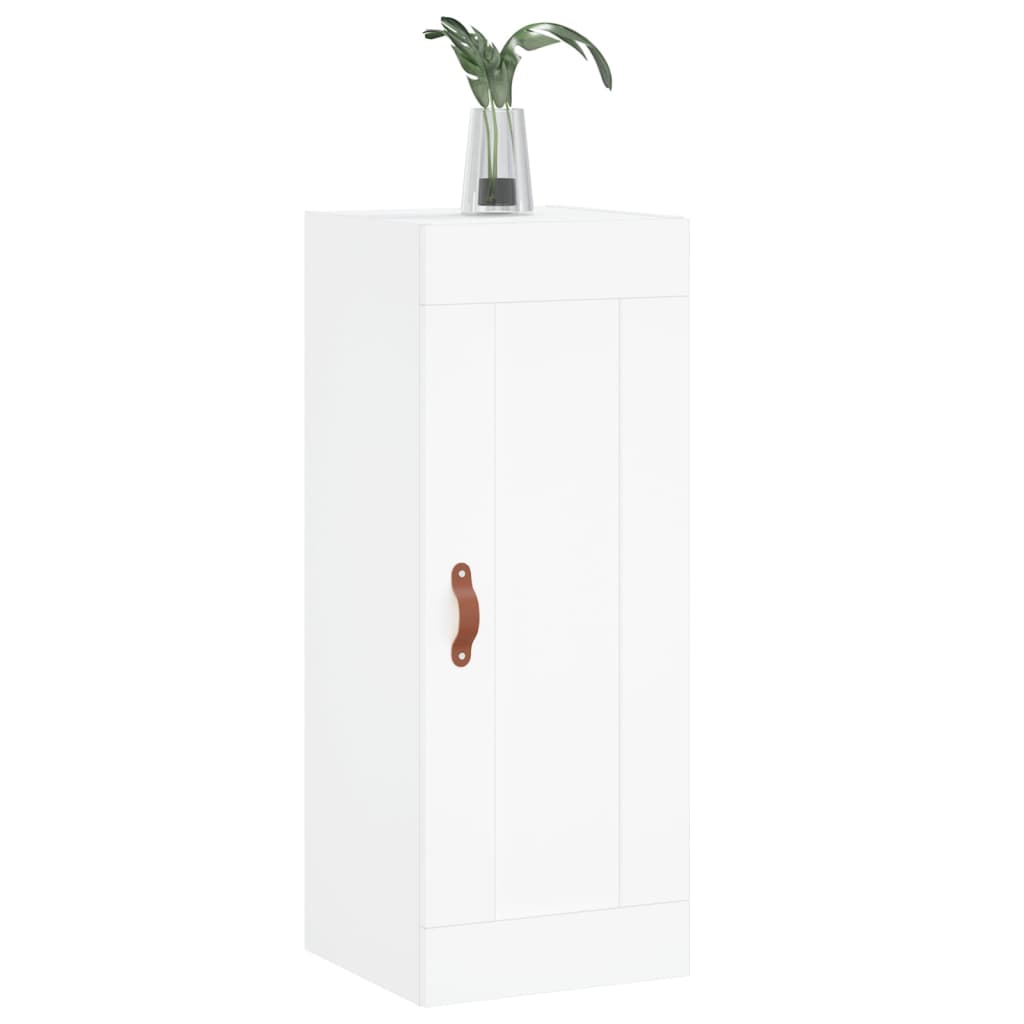 Armoire murale blanche 34,5x34x90 cm en bois