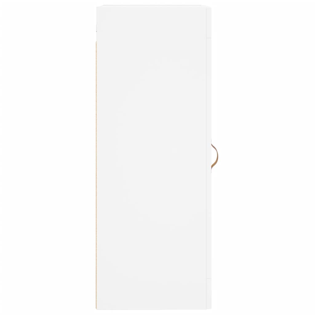 Armoire murale blanche 34,5x34x90 cm en bois