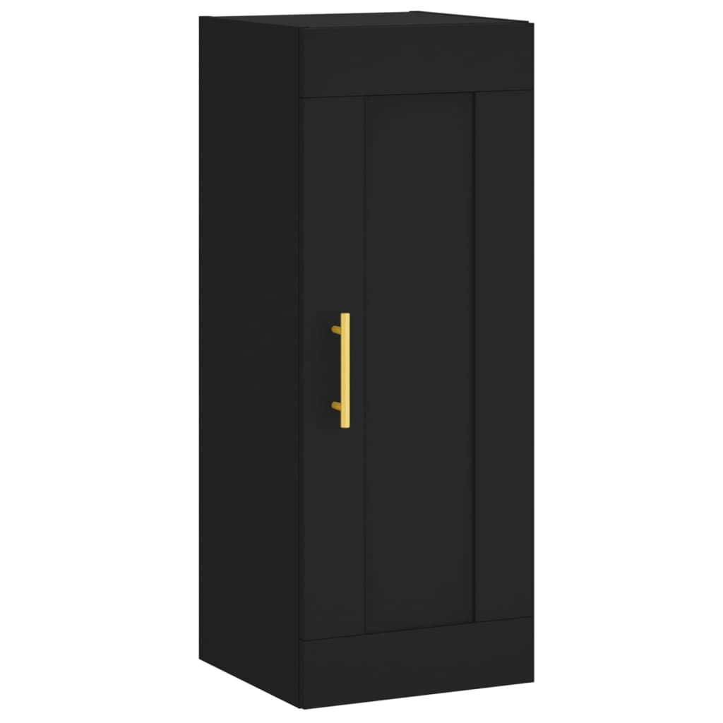 Armoire murale noire 34,5x34x90 cm en bois