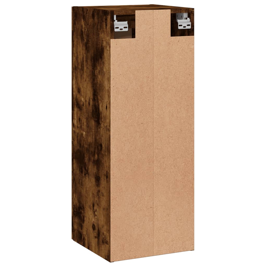 Armoire murale chêne fumé 34,5x34x90 cm matériau bois