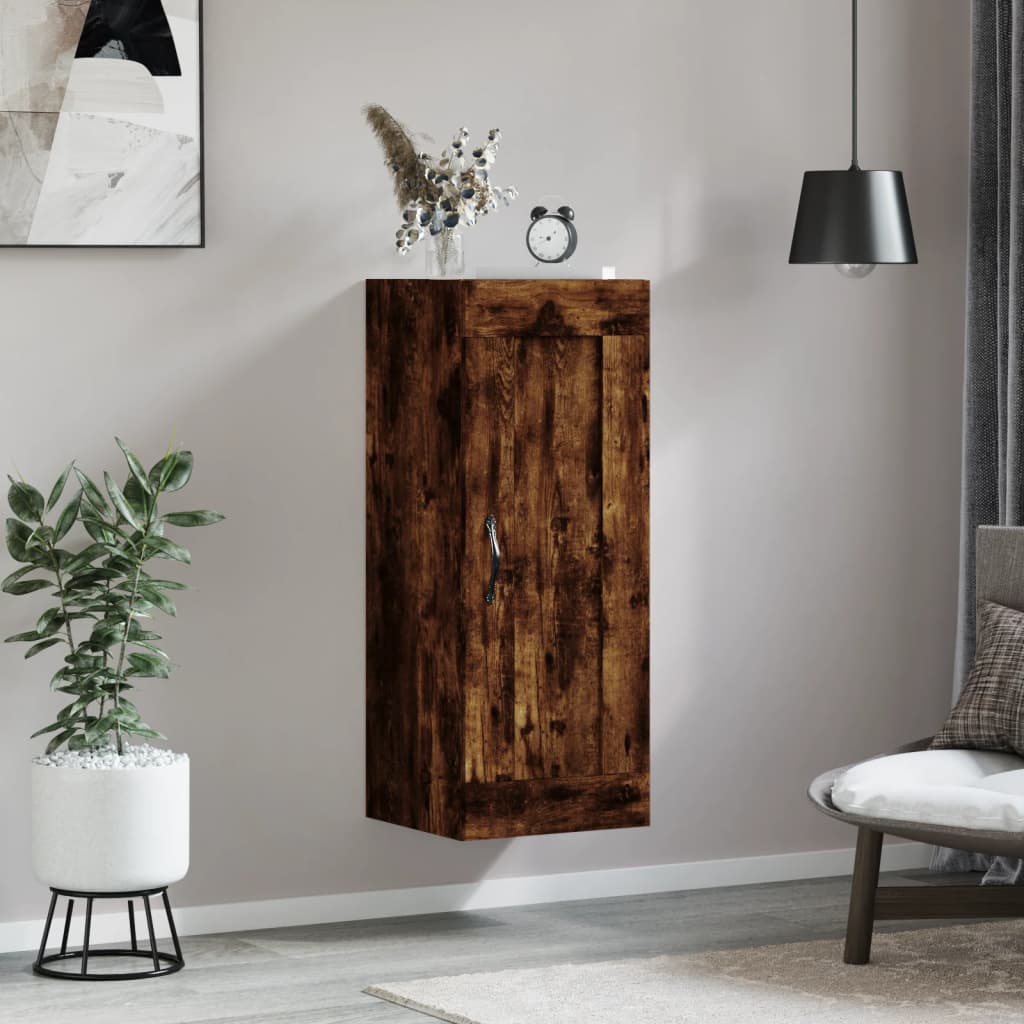 Wandschrank Räuchereiche 34,5x34x90 cm Holzwerkstoff