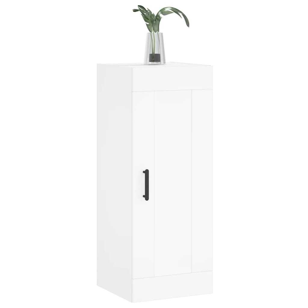 Armoire murale blanche 34,5x34x90 cm en bois