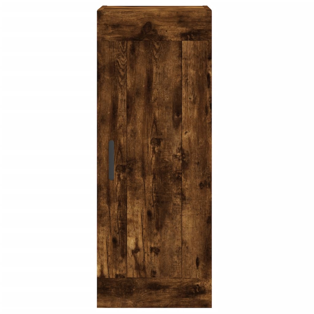 Armoire murale chêne fumé 34,5x34x90 cm matériau bois