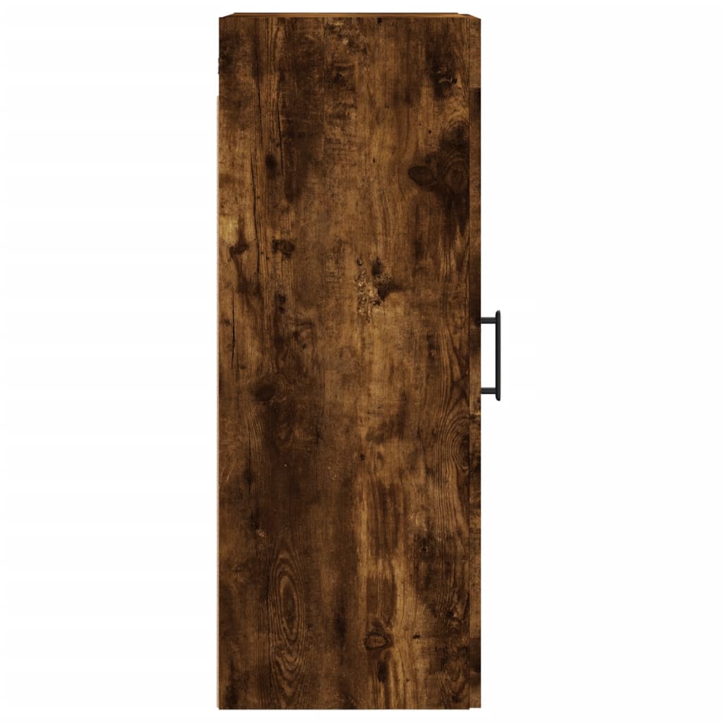 Armoire murale chêne fumé 34,5x34x90 cm matériau bois