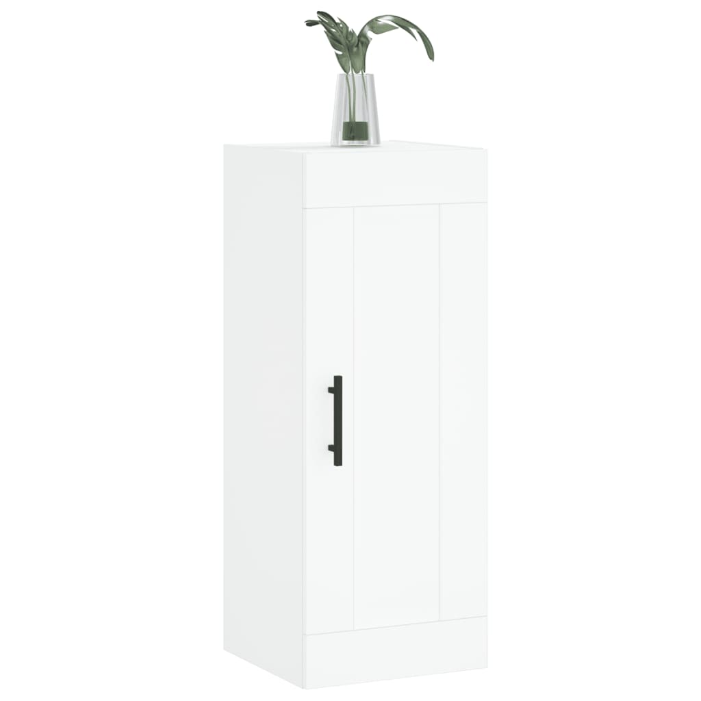 Armoire murale blanche 34,5x34x90 cm en bois