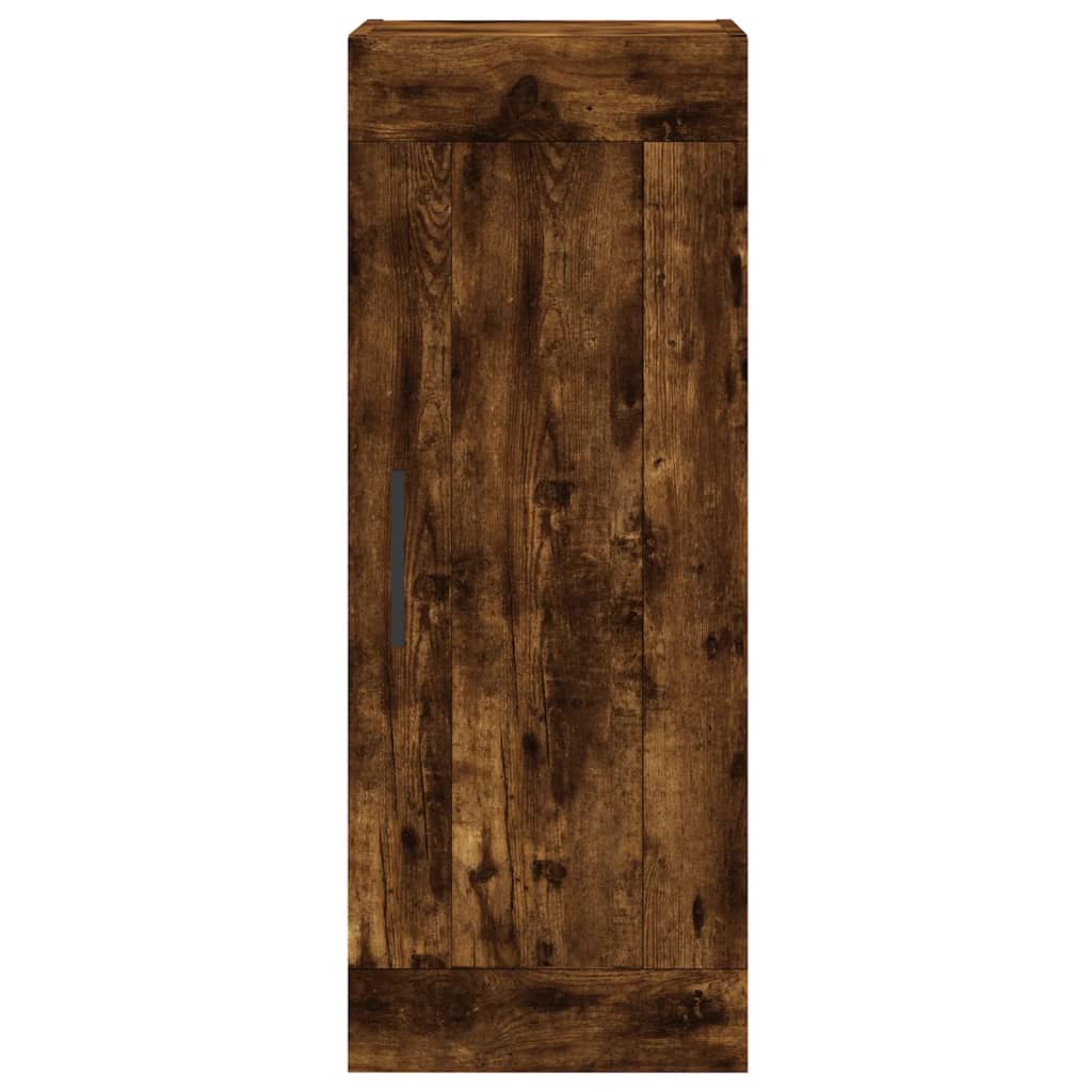 Armoire murale chêne fumé 34,5x34x90 cm matériau bois