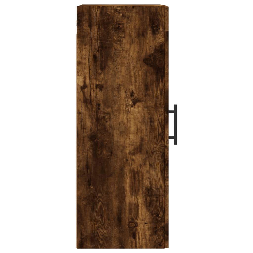 Armoire murale chêne fumé 34,5x34x90 cm matériau bois