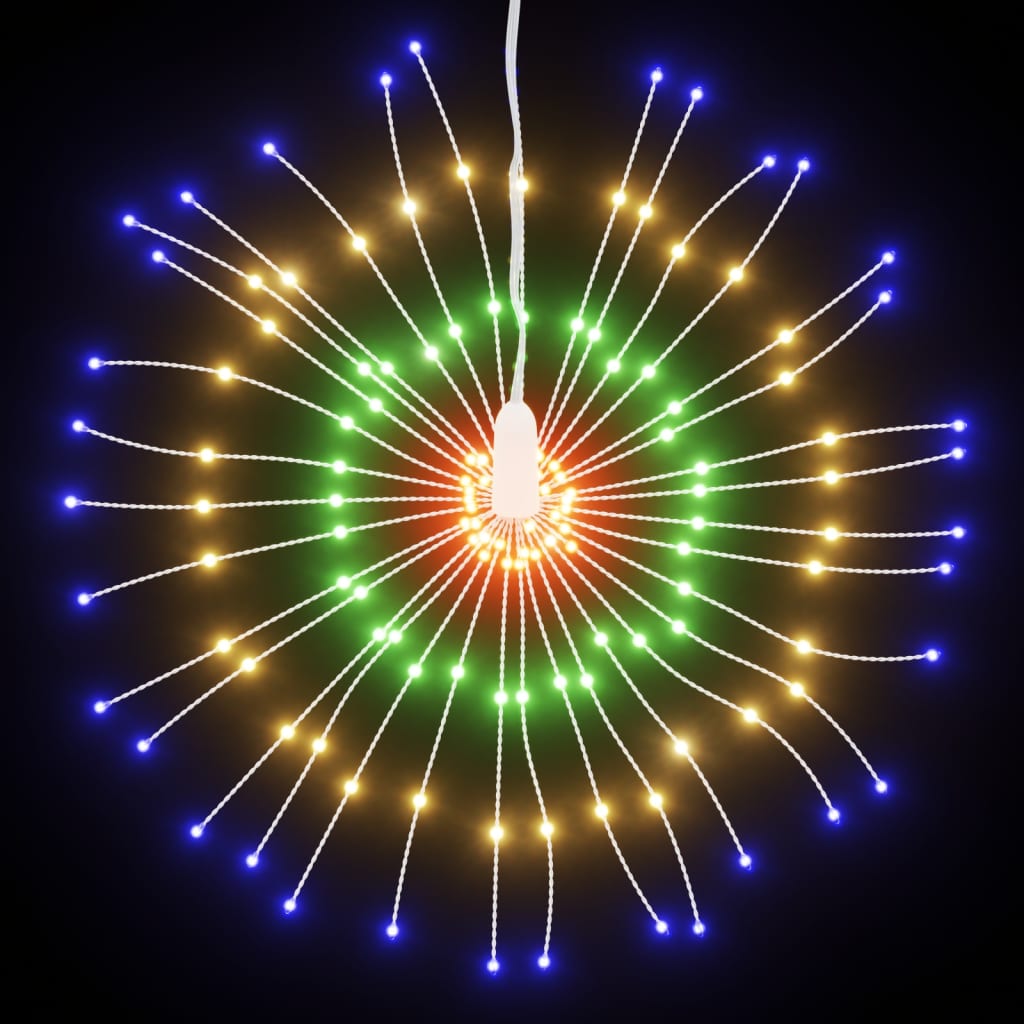 Weihnachtsbeleuchtungen Feuerwerk 8 Stk. 140 LEDs Mehrfarbig