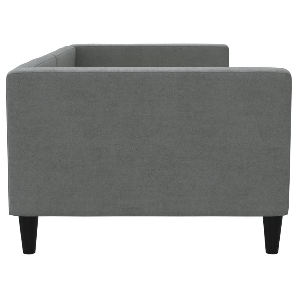 Tagesbett Dunkelgrau 90x200 cm Stoff
