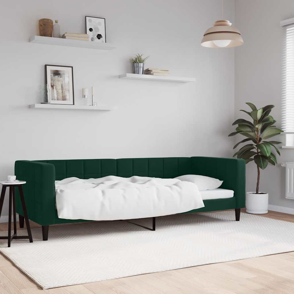 Tagesbett Dunkelgrün 80x200 cm Samt
