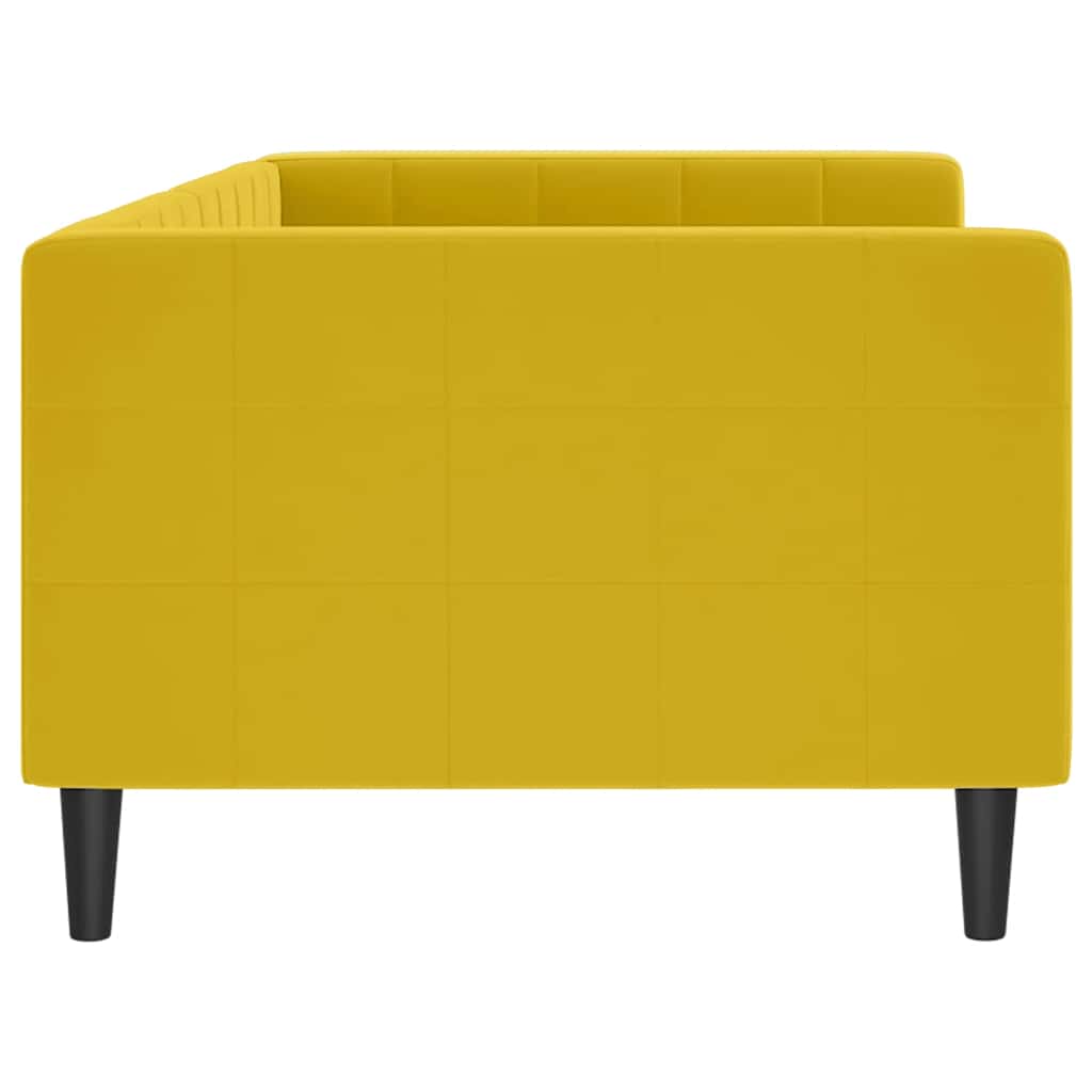 Tagesbett Gelb 90x200 cm Samt