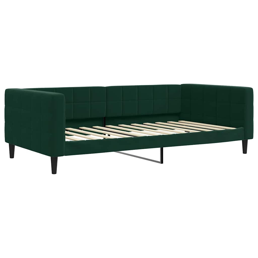 Tagesbett Dunkelgrün 100x200 cm Samt