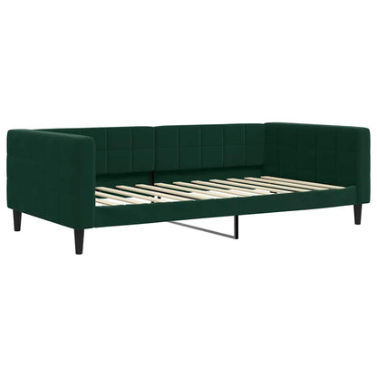 Tagesbett Dunkelgrün 100x200 cm Samt