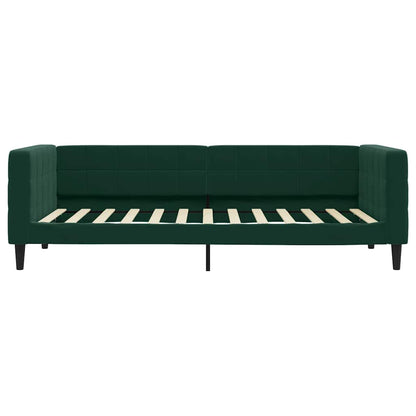 Tagesbett Dunkelgrün 100x200 cm Samt