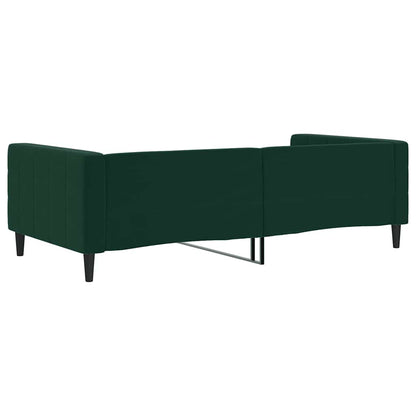 Tagesbett Dunkelgrün 100x200 cm Samt