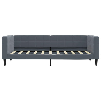 Tagesbett Dunkelgrau 90x190 cm Samt