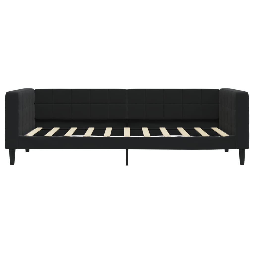 Tagesbett Schwarz 90x190 cm Samt