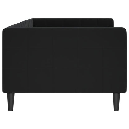 Tagesbett Schwarz 90x190 cm Samt