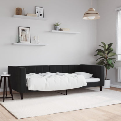 Tagesbett Schwarz 90x190 cm Samt