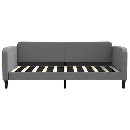 Tagesbett Dunkelgrau 100x190 cm Stoff