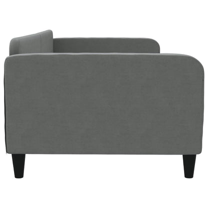 Tagesbett Dunkelgrau 100x190 cm Stoff