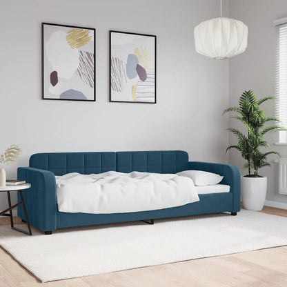 Tagesbett Blau 80x200 cm Samt