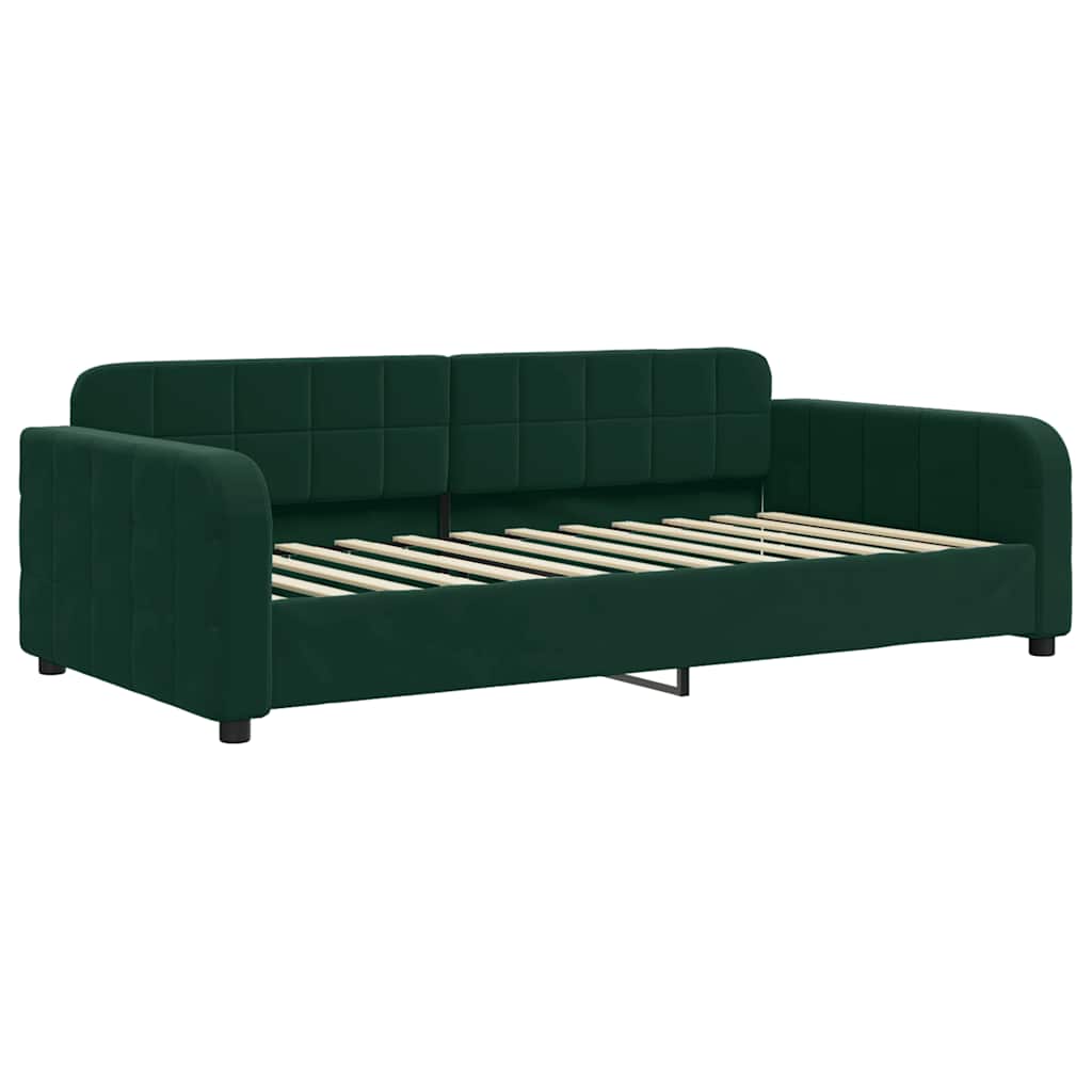 Tagesbett Dunkelgrün 90x200 cm Samt