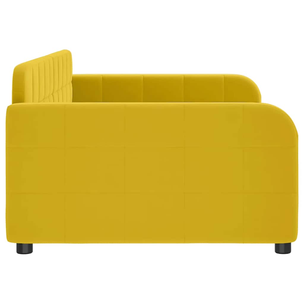 Tagesbett Gelb 90x200 cm Samt