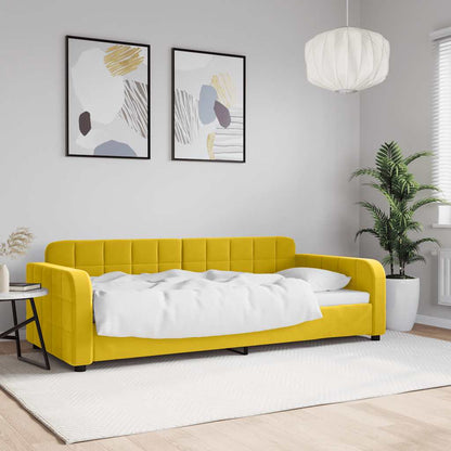 Tagesbett Gelb 90x200 cm Samt