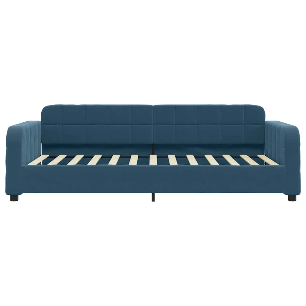 Tagesbett Blau 100x200 cm Samt