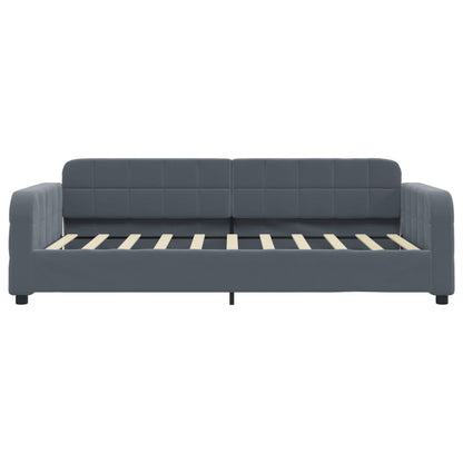 Tagesbett Dunkelgrau 90x190 cm Samt