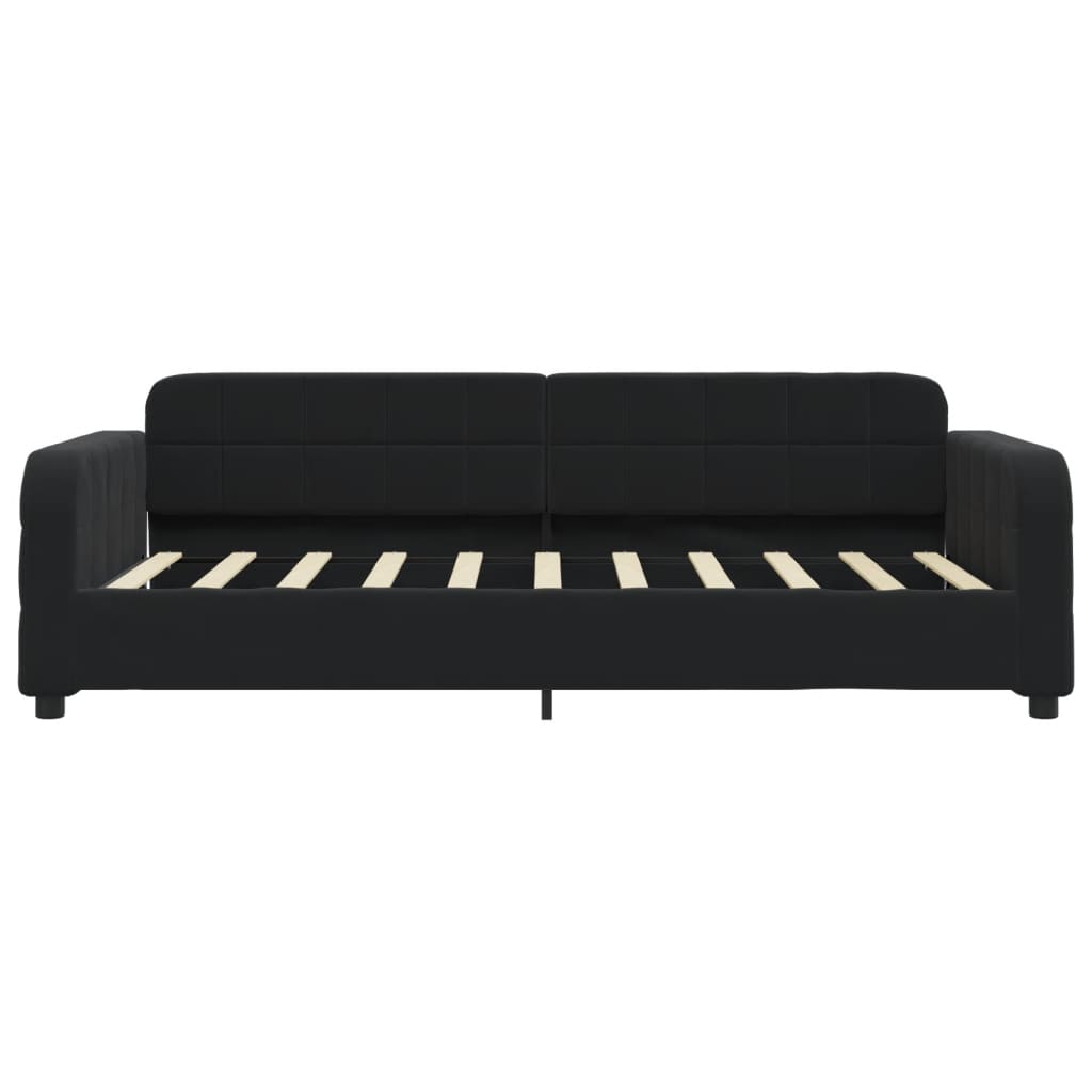 Tagesbett Schwarz 90x190 cm Samt