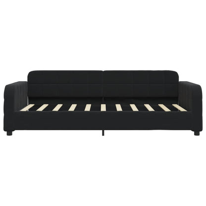 Tagesbett Schwarz 90x190 cm Samt