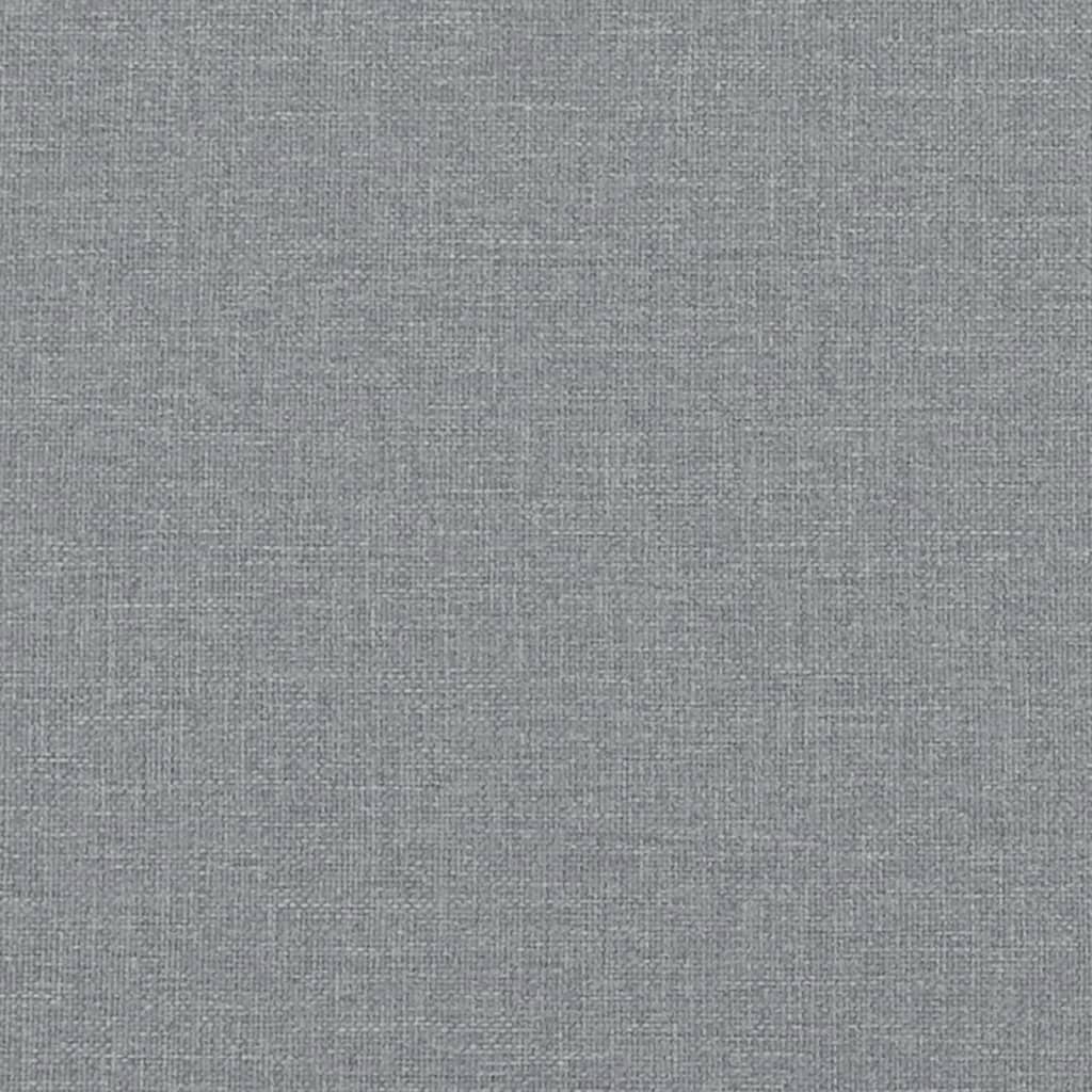 Lit de repos tissu gris clair 90x190 cm