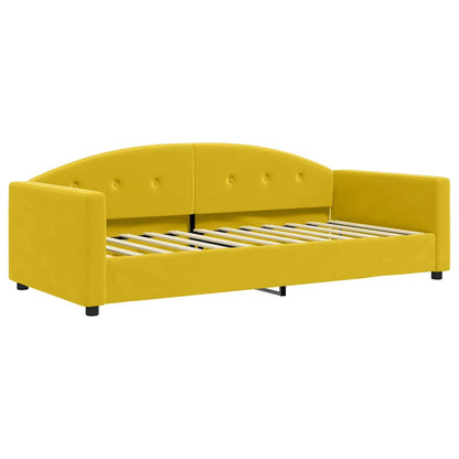 Tagesbett Gelb 90x200 cm Samt
