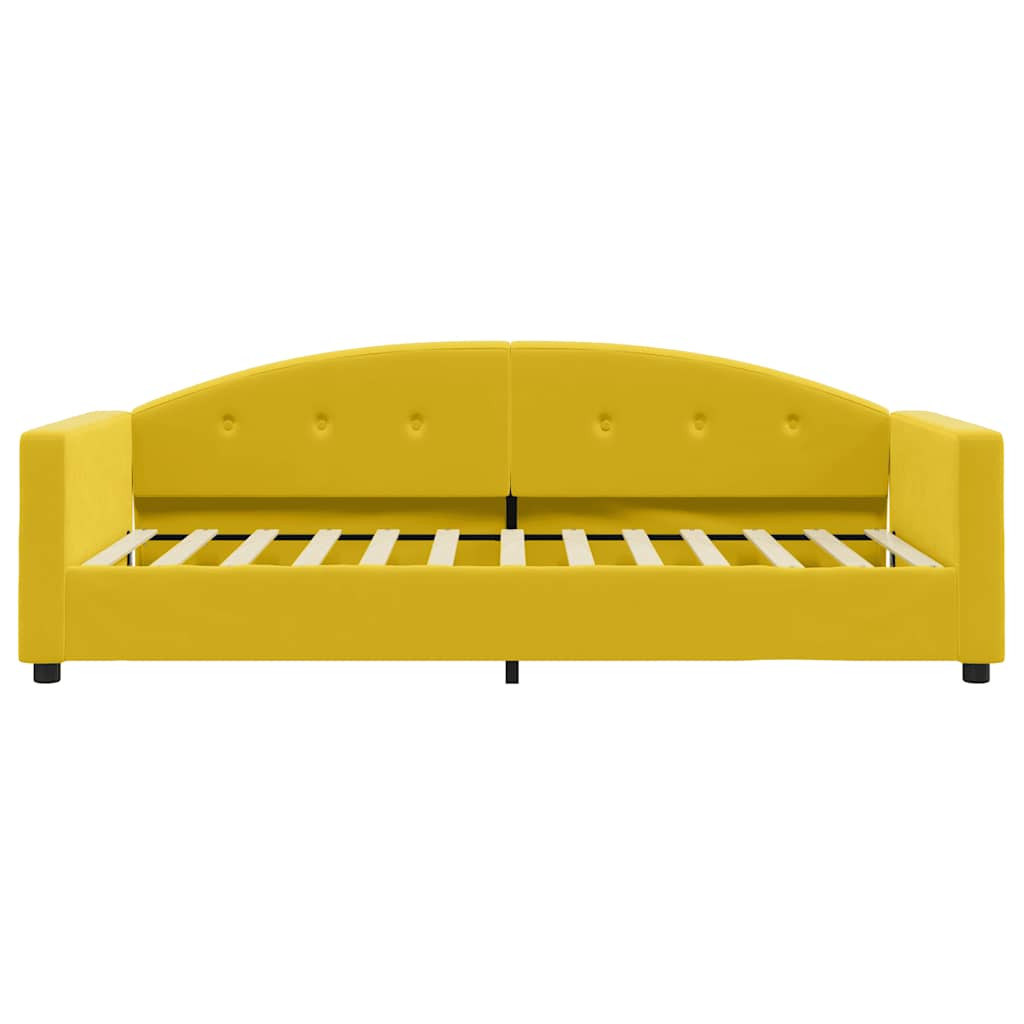Tagesbett Gelb 90x200 cm Samt