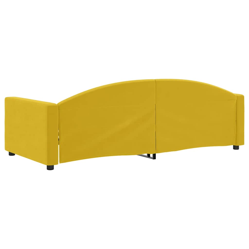 Tagesbett Gelb 90x200 cm Samt