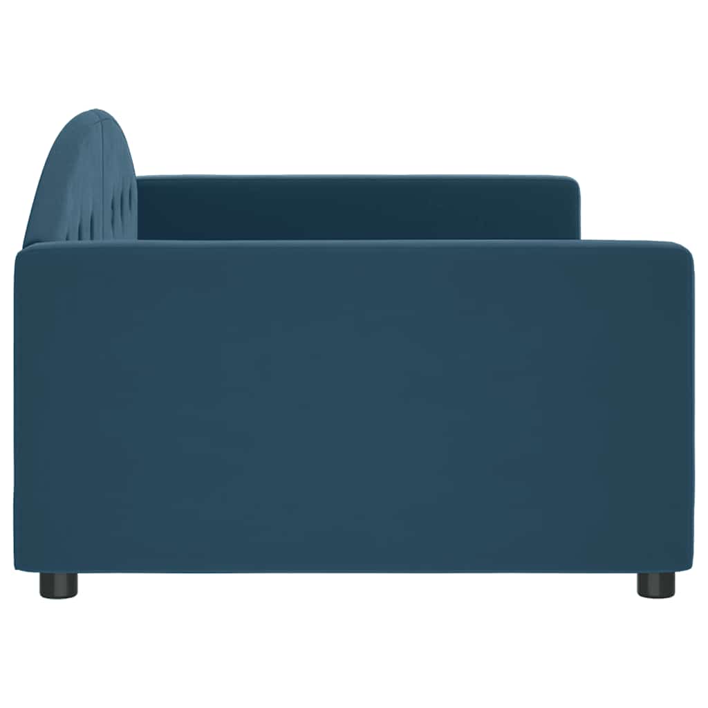 Tagesbett Blau 100x200 cm Samt