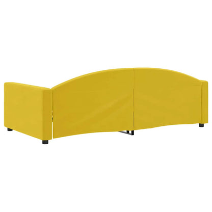 Tagesbett Gelb 100x200 cm Samt