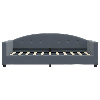 Tagesbett Dunkelgrau 90x190 cm Samt