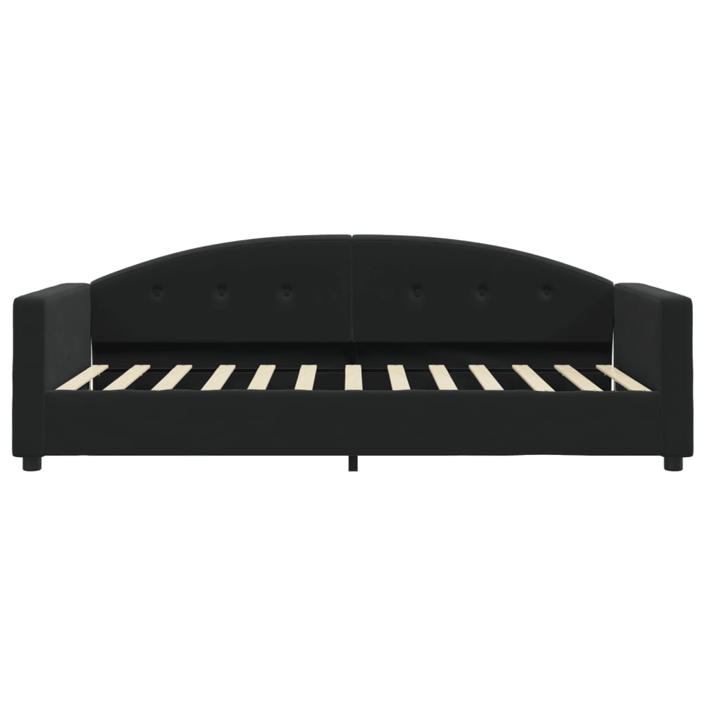 Tagesbett Schwarz 90x190 cm Samt
