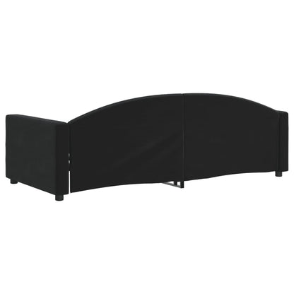 Tagesbett Schwarz 90x190 cm Samt