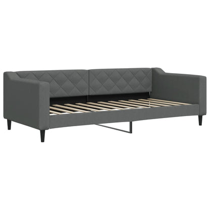 Tagesbett Dunkelgrau 90x200 cm Stoff