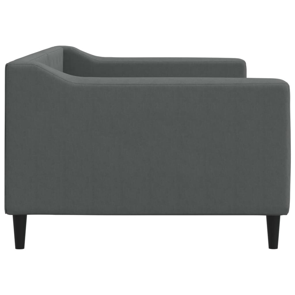 Tagesbett Dunkelgrau 90x200 cm Stoff