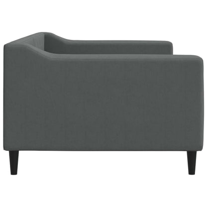 Tagesbett Dunkelgrau 90x200 cm Stoff